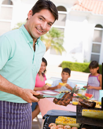 Dad grilling