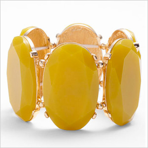 Yellow Tasha Stretch Bracelet