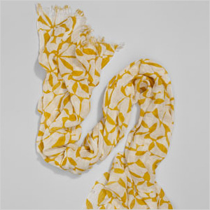 Yellow Tea Jacquard Scarf