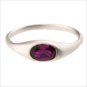 Bario-Neal reticulated ruby ring