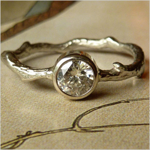 Kate Szabone moissanite branch ring