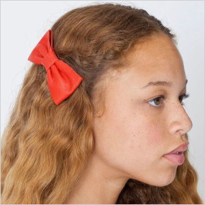 Red hair bow by American Apparel