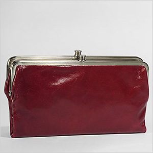 Lauren Vintage Clutch in Flame by Hobo International