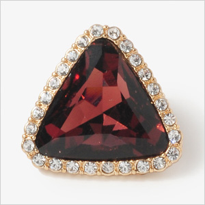Faux Gem Triangle Studs by Forever 21