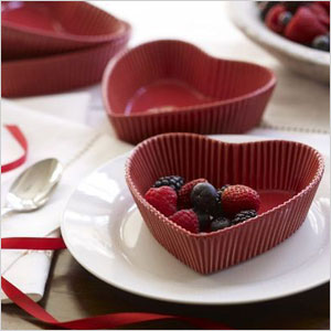 Heart shaped dessert cups