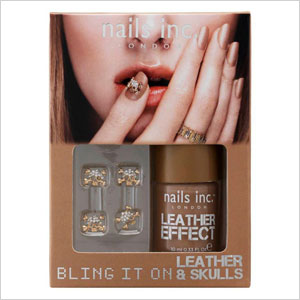 Bling it on leather and skulls nail kit