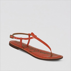 Gigi red thong sandels