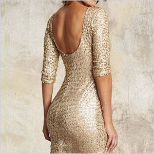 Alloy gold sequin dress