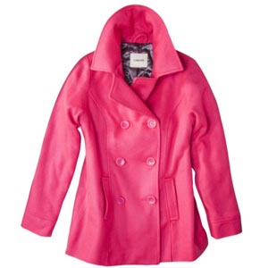 Pink peacoat