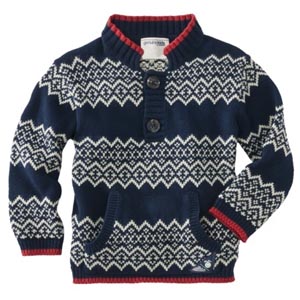 Boys sweater to see the Christmas lights