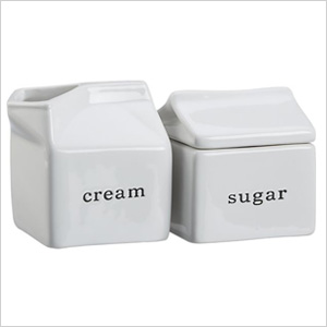 cream and sugar servers