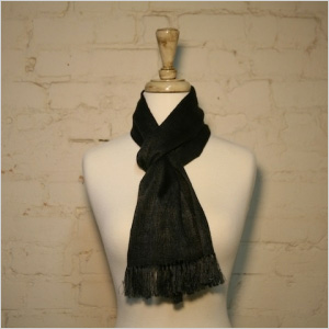 Hand-woven silk scarf