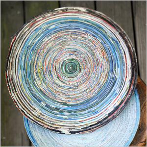 Recycled paper bowl