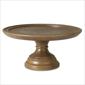 Wood cake stand