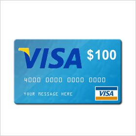 A VISA gift card